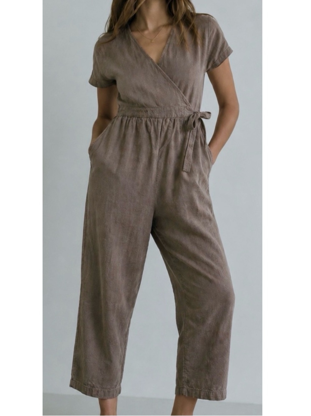 Little Cottonwood Fern Wrap Jumpsuit Large